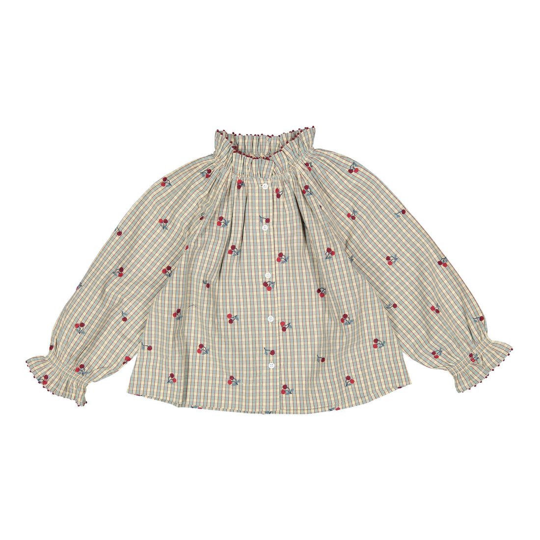 Bonpoint Sky Blue Jordana Blouse