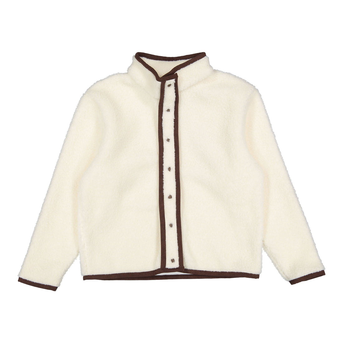 ELEMENTS Ivory Trim Sherpa Jacket