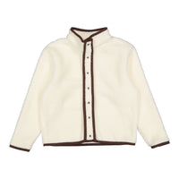ELEMENTS Ivory Trim Sherpa Jacket