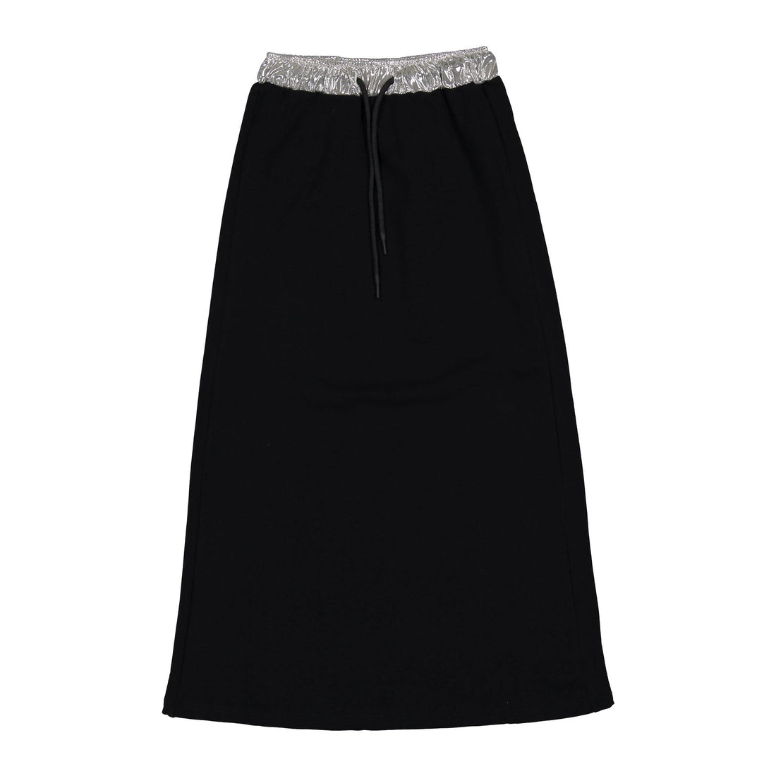 ELEMENTS Black Waistband Sweat Maxi Skirt