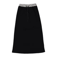 ELEMENTS Black Waistband Sweat Maxi Skirt