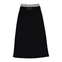 ELEMENTS Black Waistband Sweat Maxi Skirt