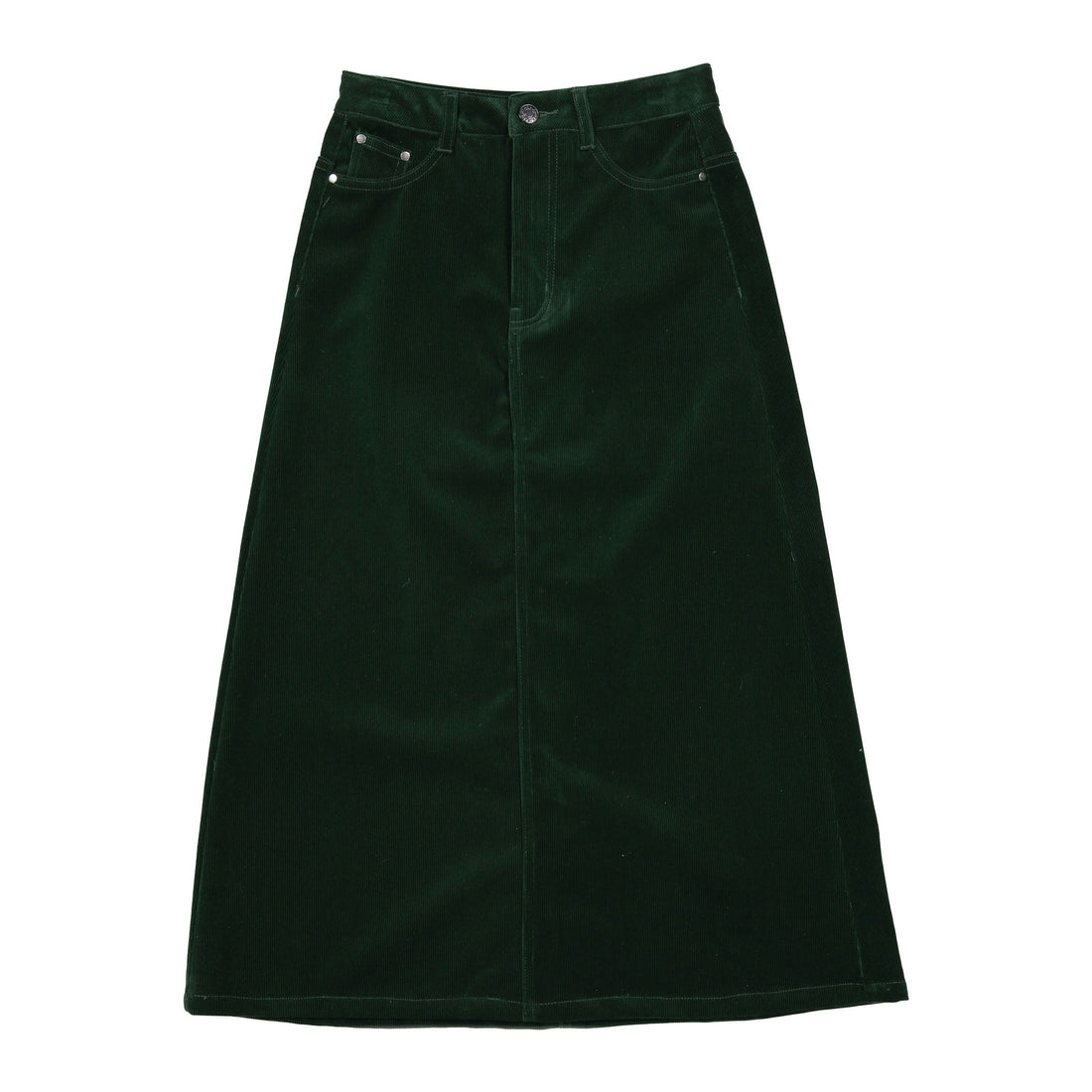 ELEMENTS Green Corduroy Maxi Skirt