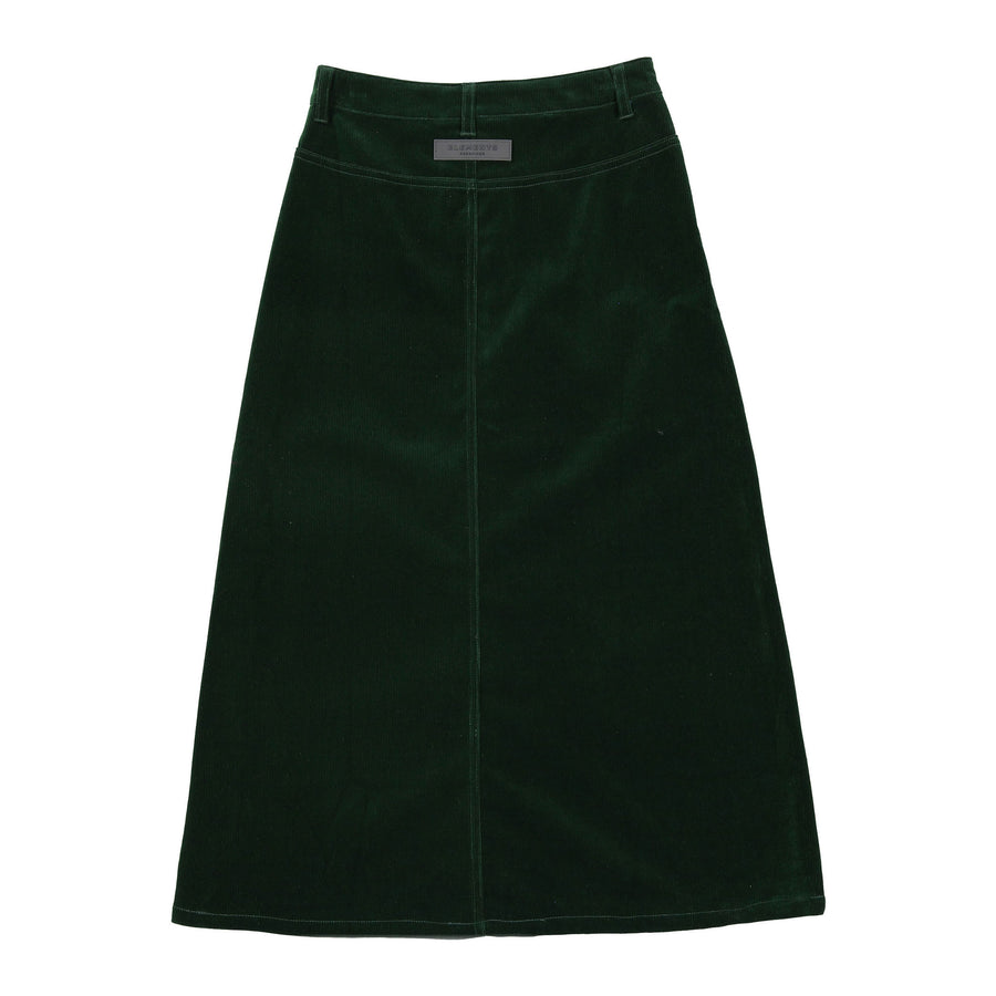 ELEMENTS Green Corduroy Maxi Skirt