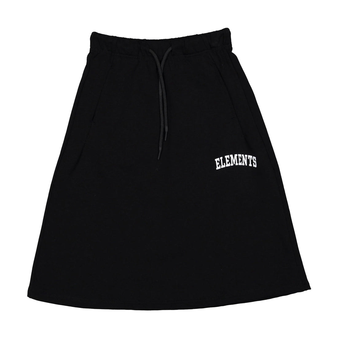 ELEMENTS Black Knee Length Sweat Skirt