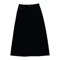 ELEMENTS Black Corduroy Maxi Skirt