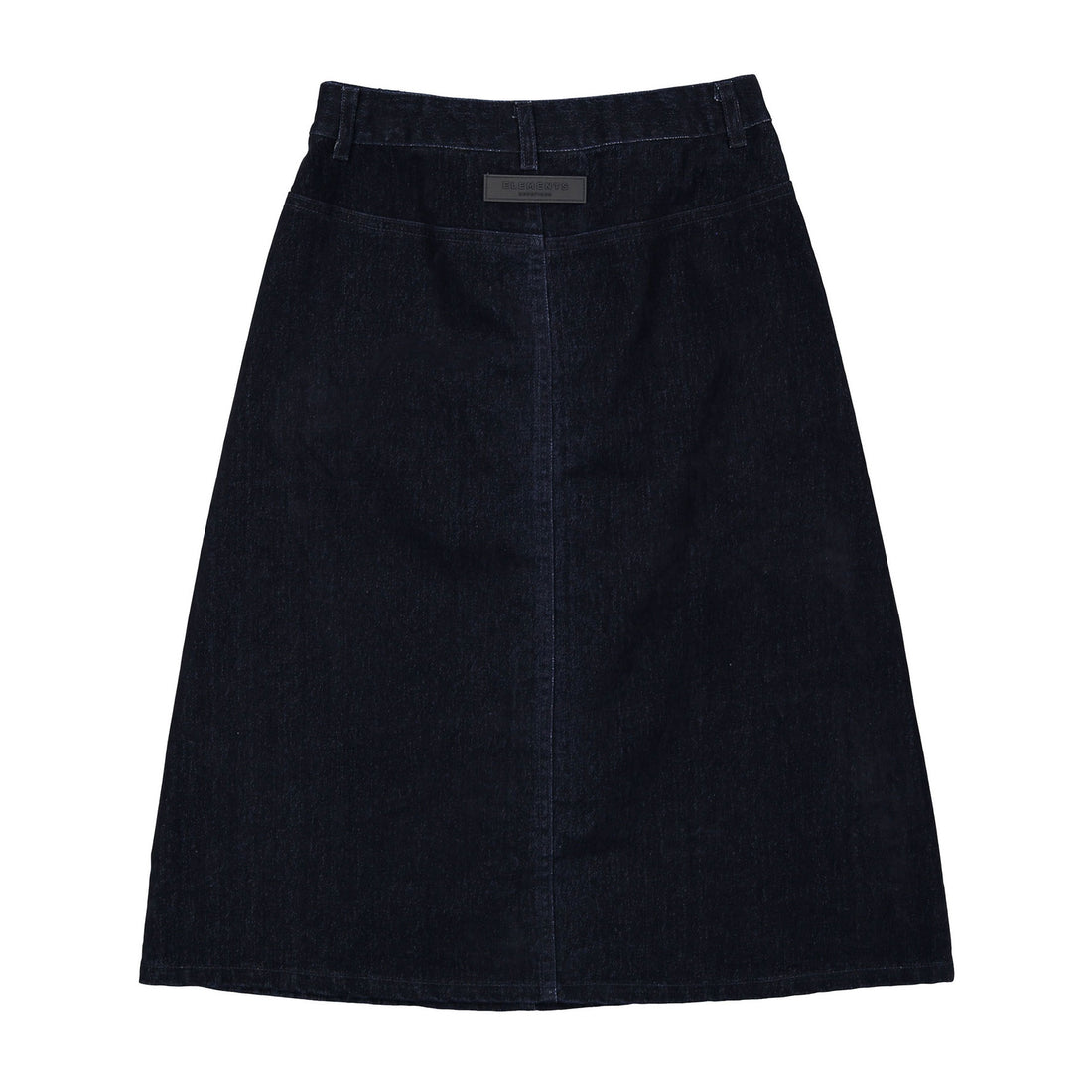 ELEMENTS Navy Denim Mid Calf Skirt