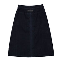 ELEMENTS Navy Denim Mid Calf Skirt