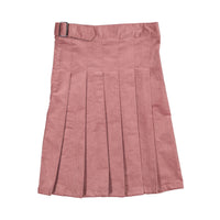 Clubhouse Pink Corduroy Belt Detail Pleated Skirt