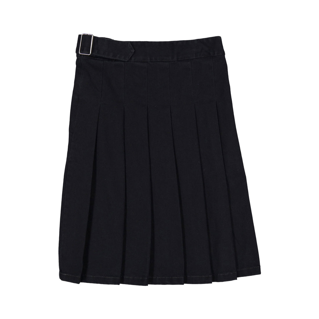 Clubhouse Black Denim Belt Detail Pleated Skirt