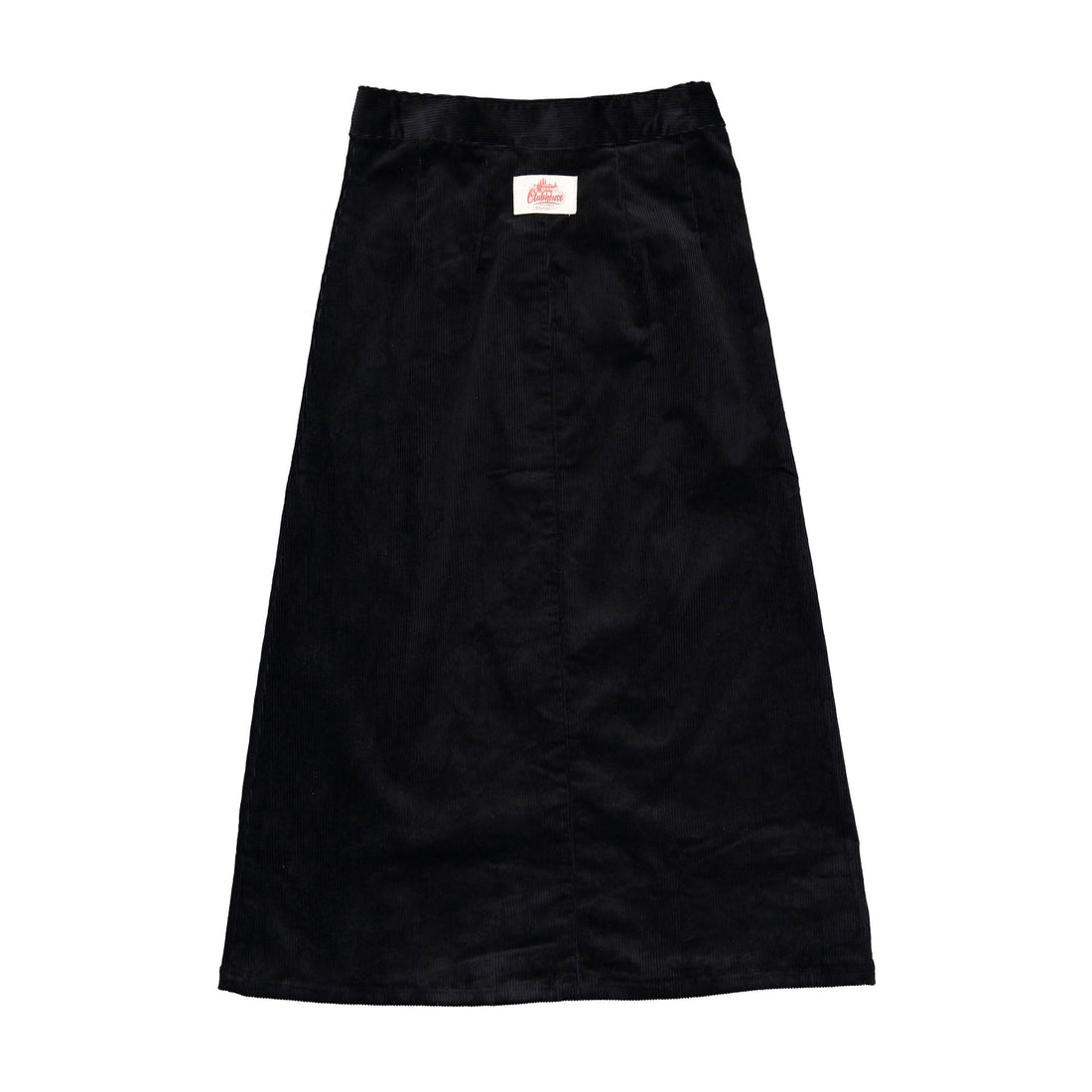 Clubhouse Black Corduroy Button Detailed Skirt