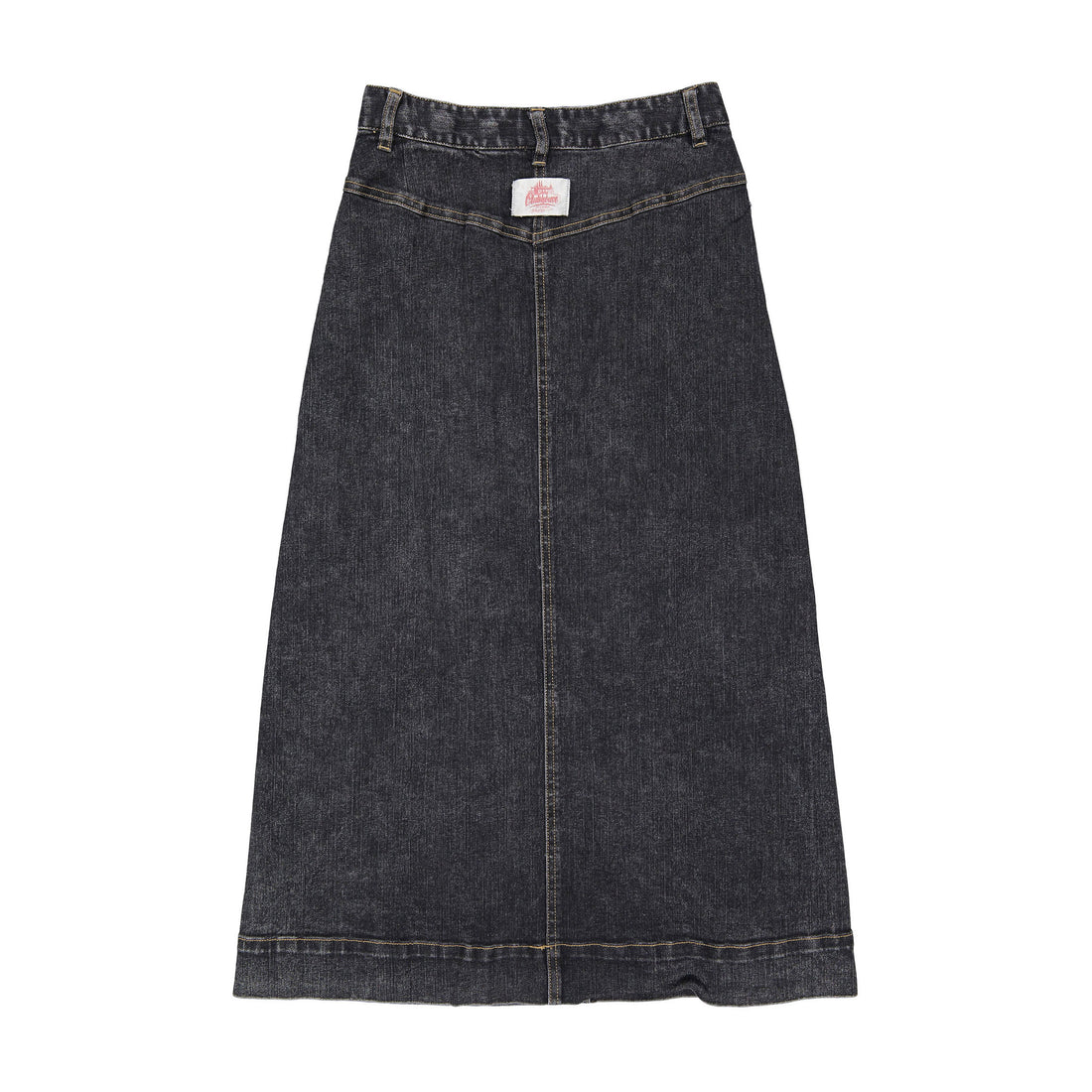 Clubhouse Black Denim Stitched Maxi Skirt