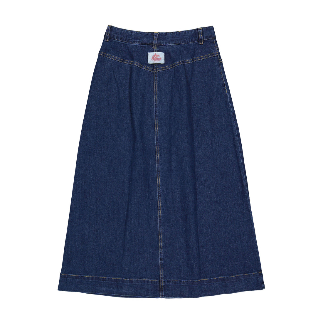 Clubhouse Blue Denim Stitched Maxi Skirt