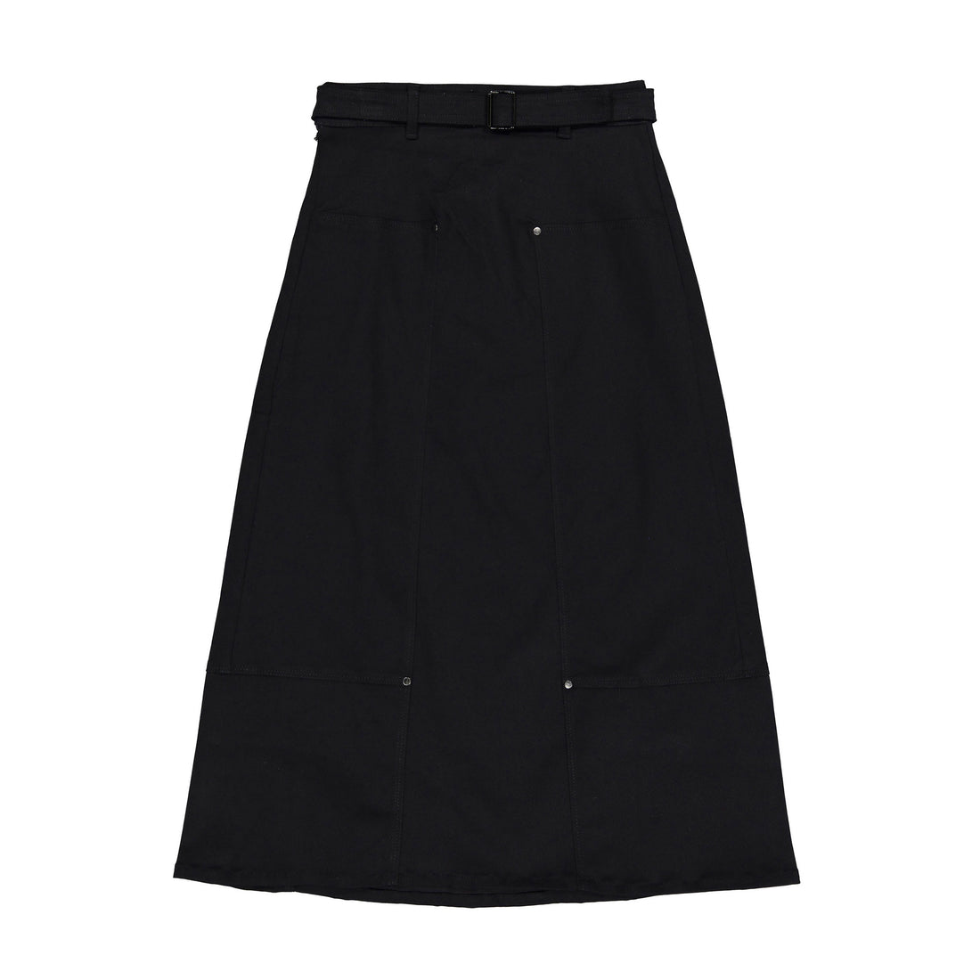 Clubhouse Black Denim Diagnal Detail Maxi Skirt