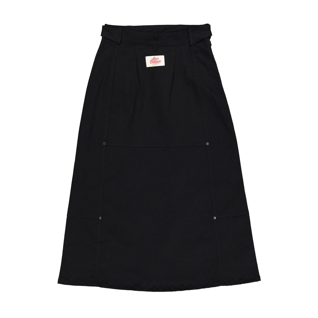 Clubhouse Black Denim Diagnal Detail Maxi Skirt