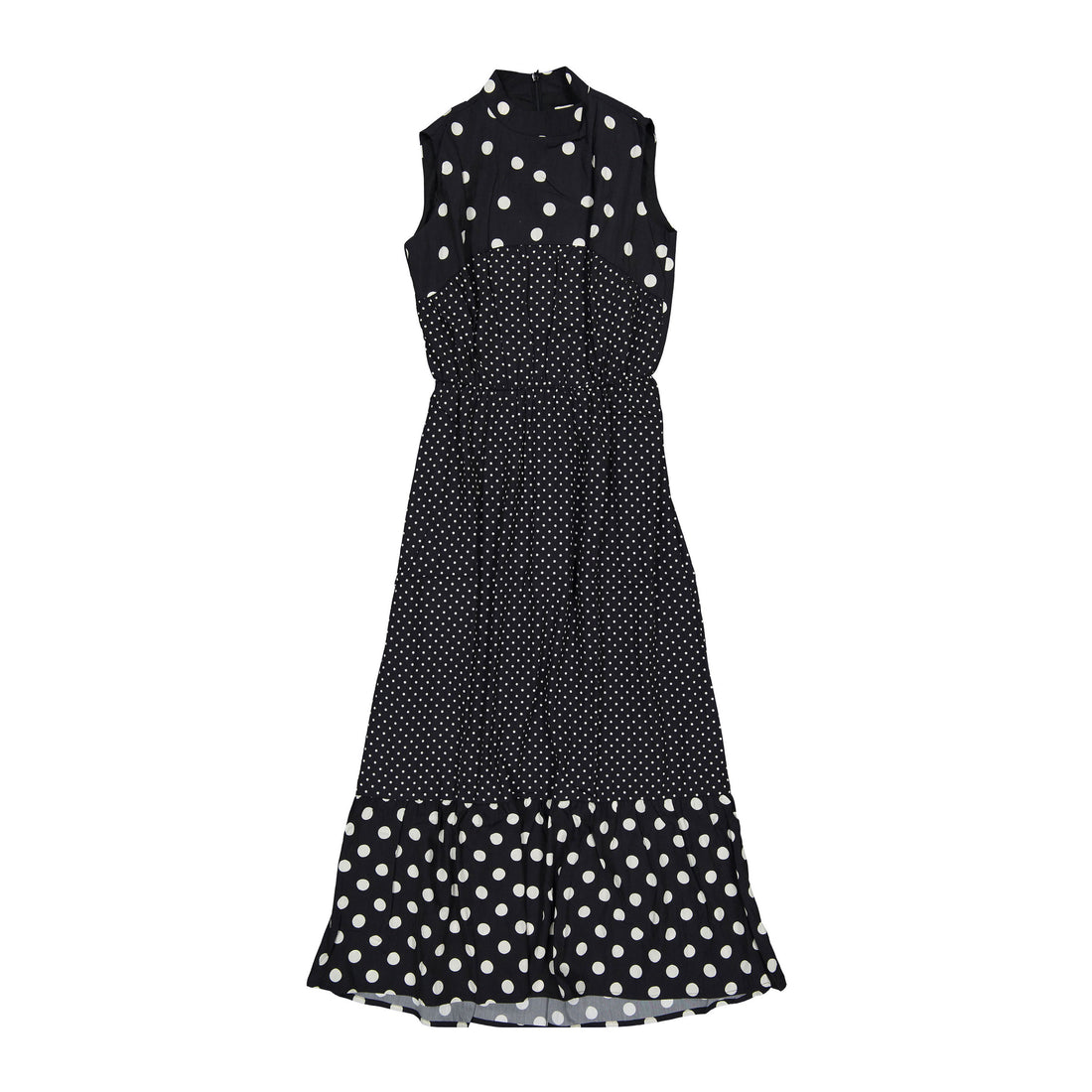 Clubhouse Black Polka Dot Sleeveless Dress