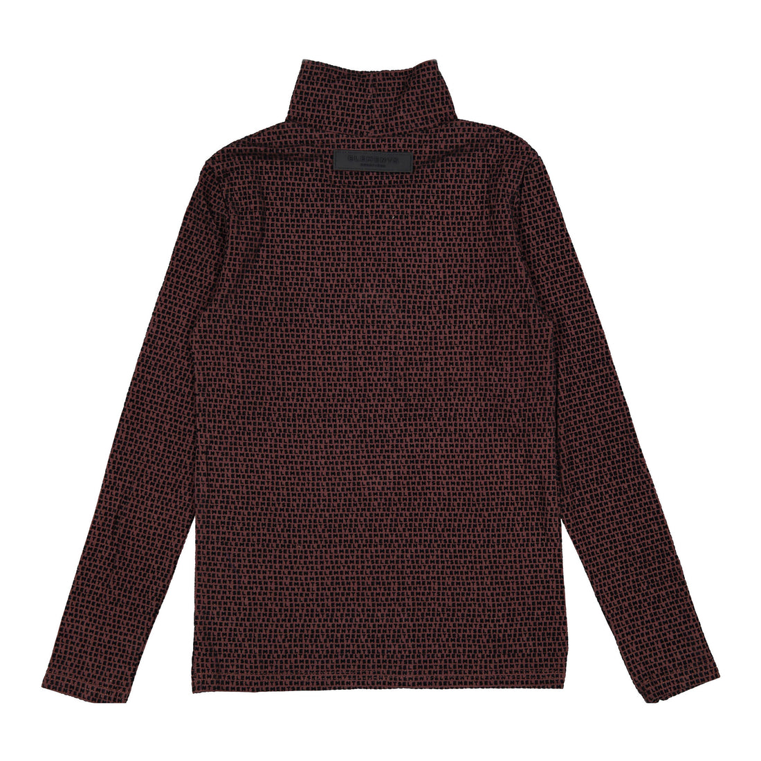 ELEMENTS Brown Logo Turtleneck