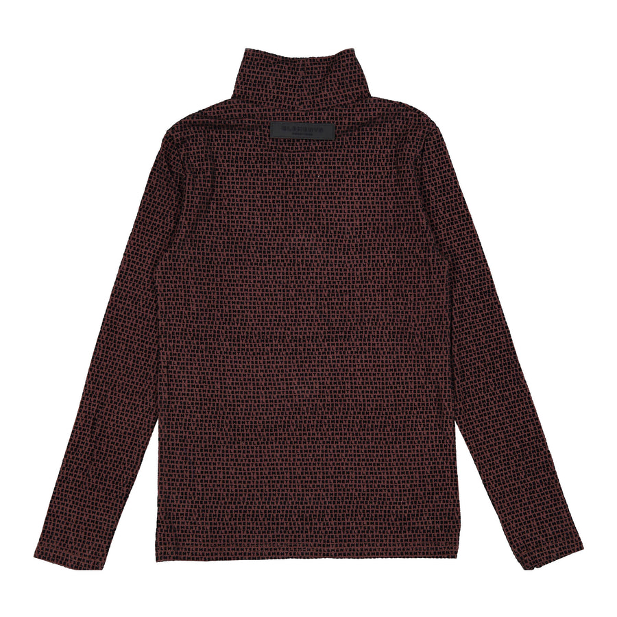 ELEMENTS Brown Logo Turtleneck