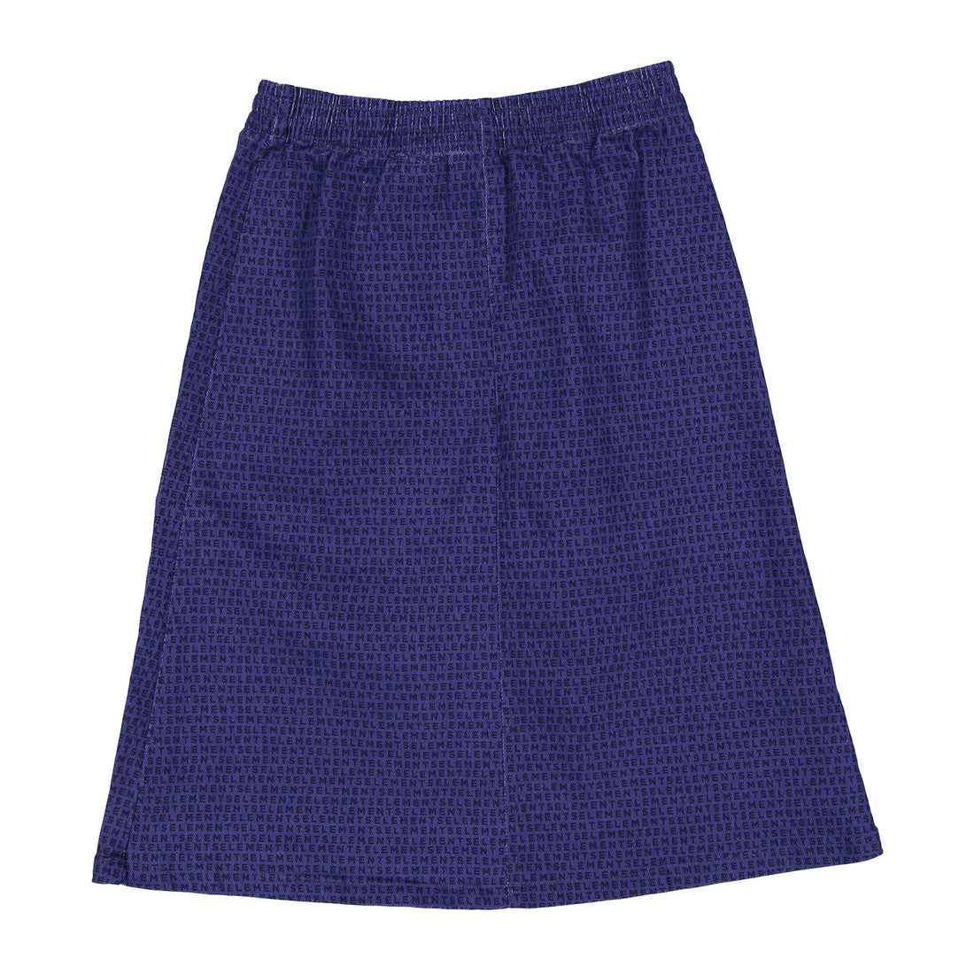 ELEMENTS Navy Logo All Over Knee Length Skirt