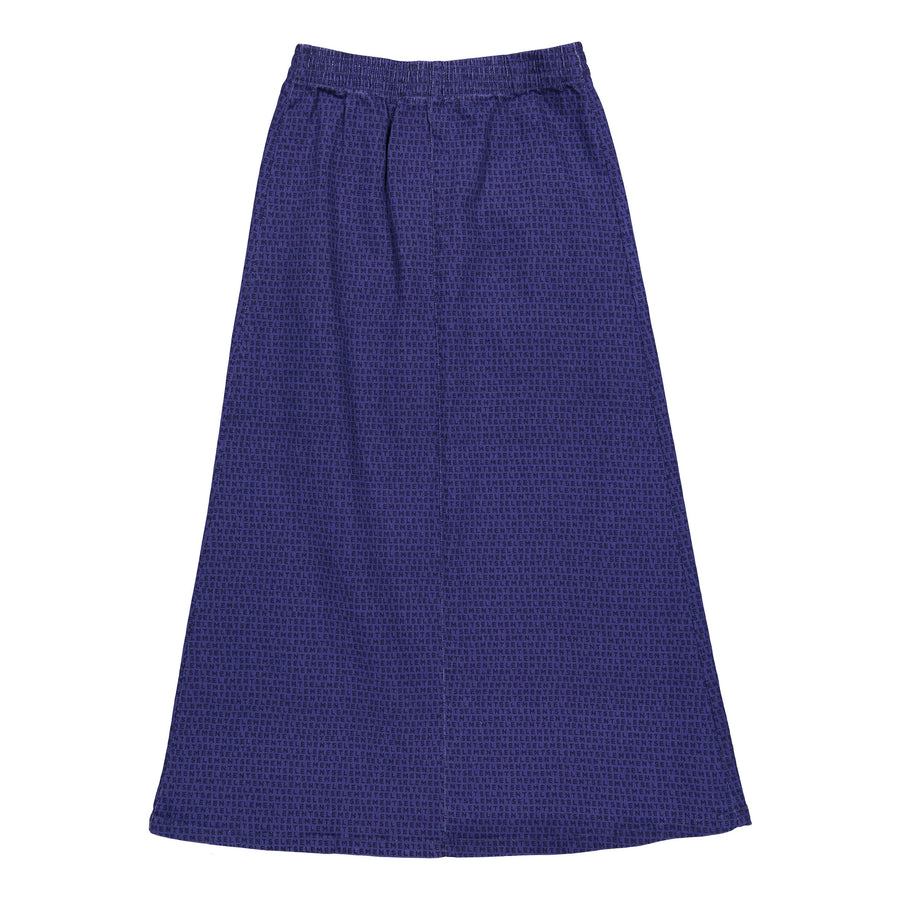 ELEMENTS Navy Logo All Over Maxi Skirt