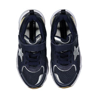 Golden Goose Navy/Silver/Gray/Yellow Lightstar Sneaker