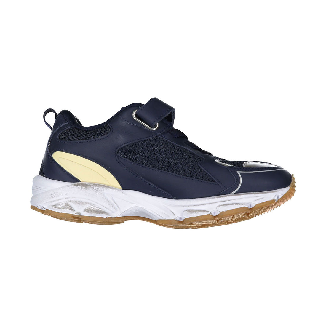 Golden Goose Navy/Silver/Gray/Yellow Lightstar Sneaker