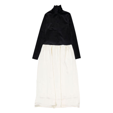  Black Velvet Two Toned Dress