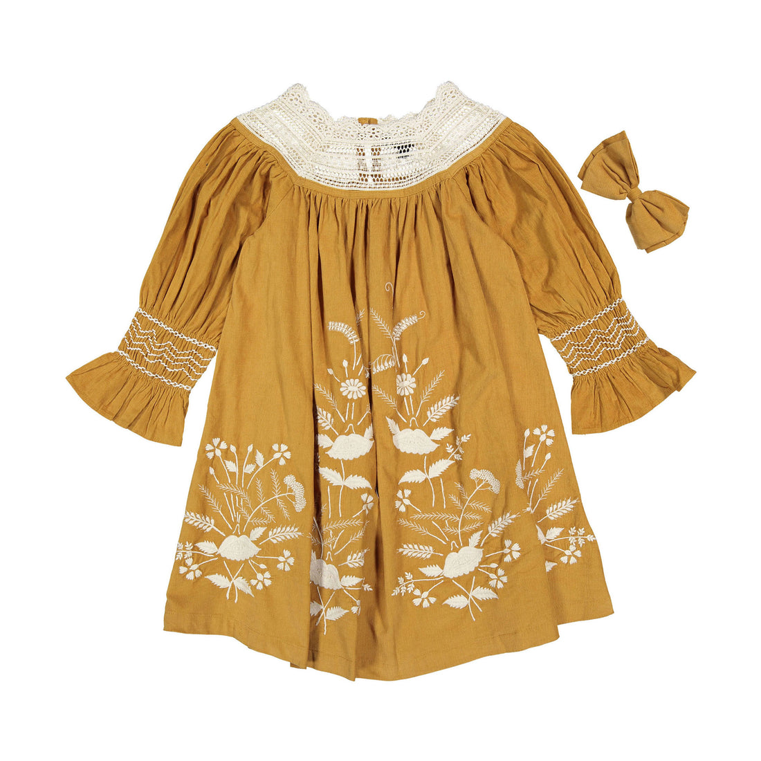 Bonjour Curry Baby Cord Dress + Hair Clip