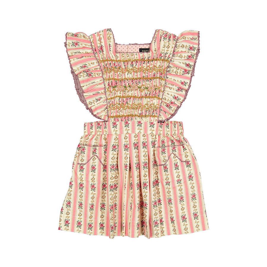 strapless open back dress Bunny Dress- Smocked & Embroidered Apron- 2 Piece Dress! – Pleats and  Stitches main image 0