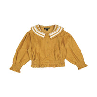 Bonjour Curry Baby Cord Sailor Blouse