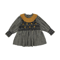 Bonjour Provencal Print Handsmock Blouse