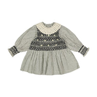 Bonjour Black Stripe Handsmock Blouse