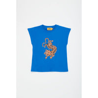 Maison Mangostan Blue Tiger Tank T-Shirt