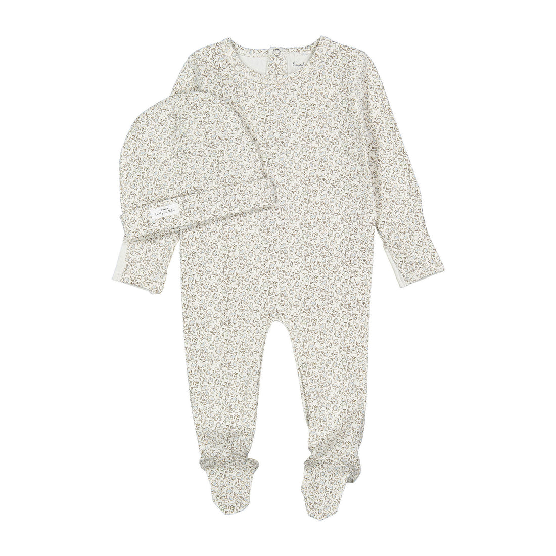 Lovely Littles The Printed Romper + Hat - Paige Blue