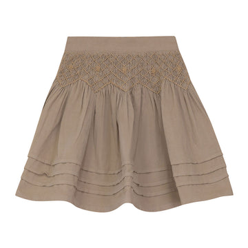  Camel Smocking Skirt