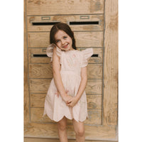 1984 Cream Rose Embroidred Scalloped Jumper