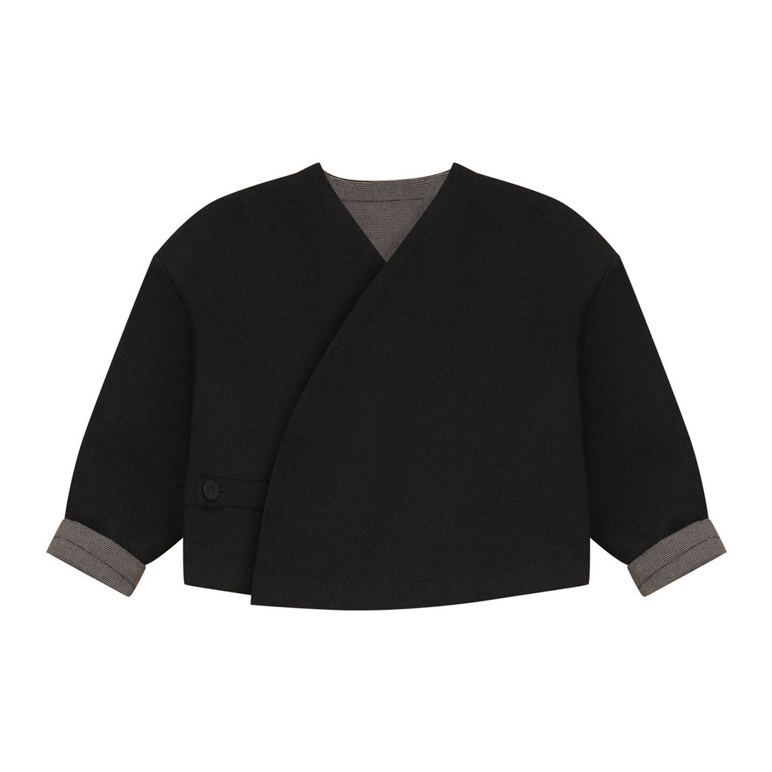 Calla Lili Black Wrap Blazer