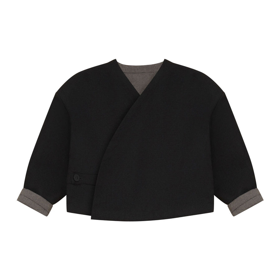 Calla Lili Black Wrap Blazer