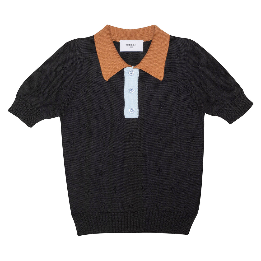 Paade Mode Black Lemonade Knit Polo Shirt
