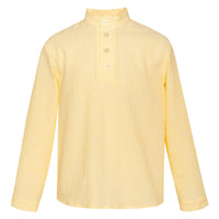 Paade Mode Yellow Lily Cotton Shirt