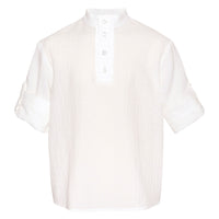 Paade Mode White Lily Cotton Shirt