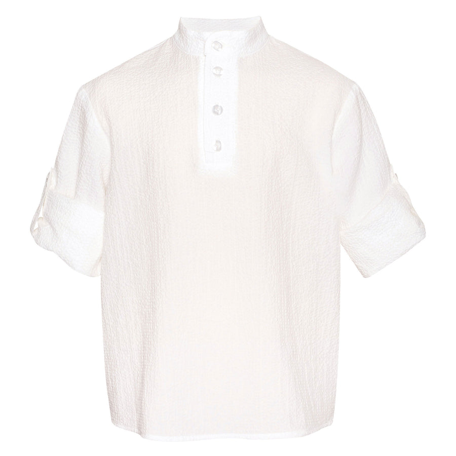 Paade Mode White Lily Cotton Shirt