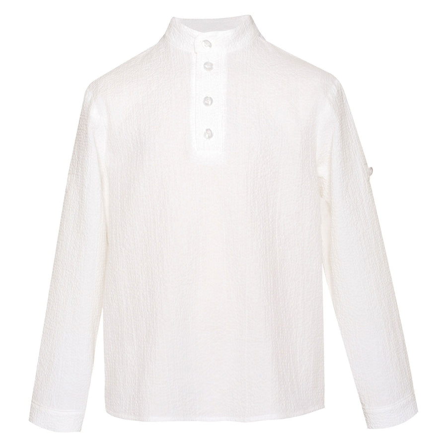 Paade Mode White Lily Cotton Shirt