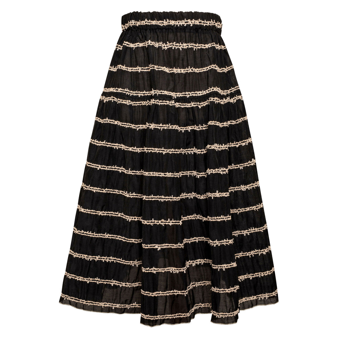 Paade Mode Black Skyline Long Skirt