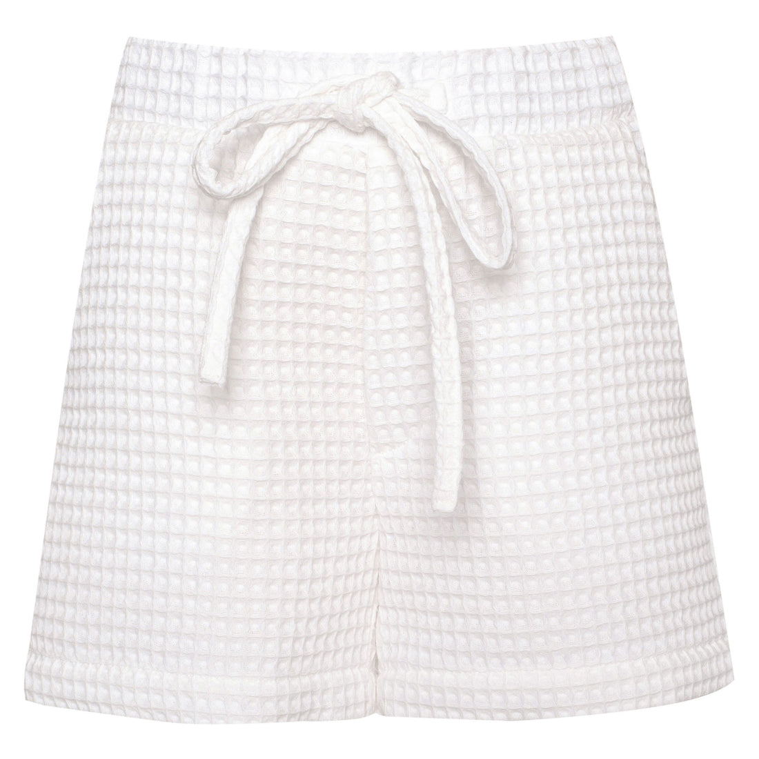 Paade Mode White Mari Cotton Shorts