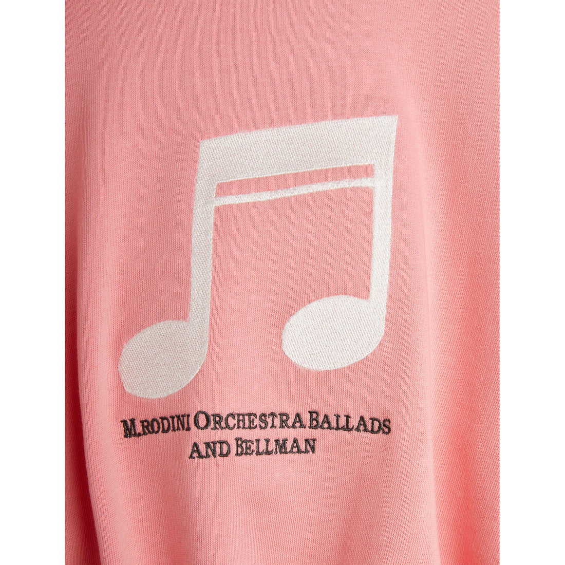 Mini Rodini Pink Note Embroidered Sweatshirt
