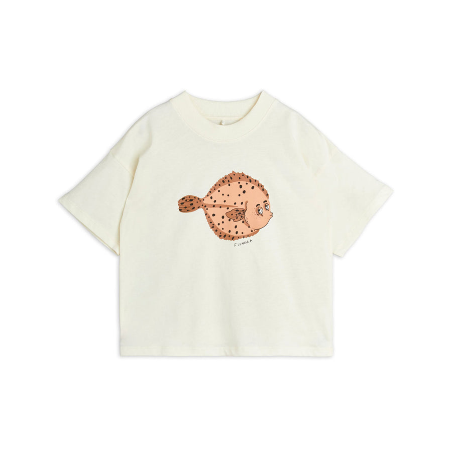 Mini Rodini Off White Flundra Tee