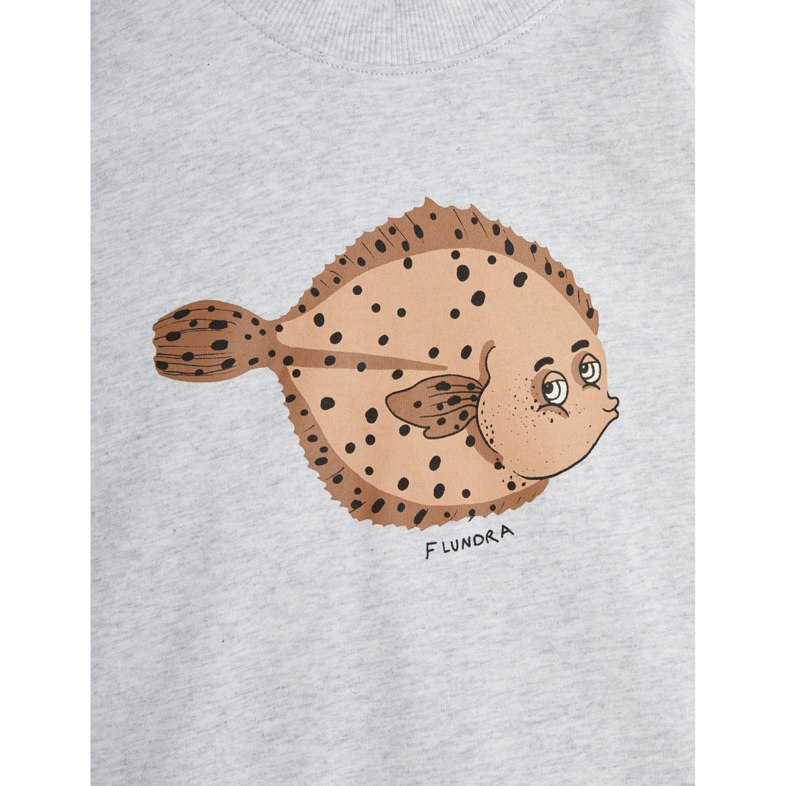 Mini Rodini Grey Melange Flundra Tee