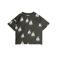 Mini Rodini Grey Sailing Boats Tee