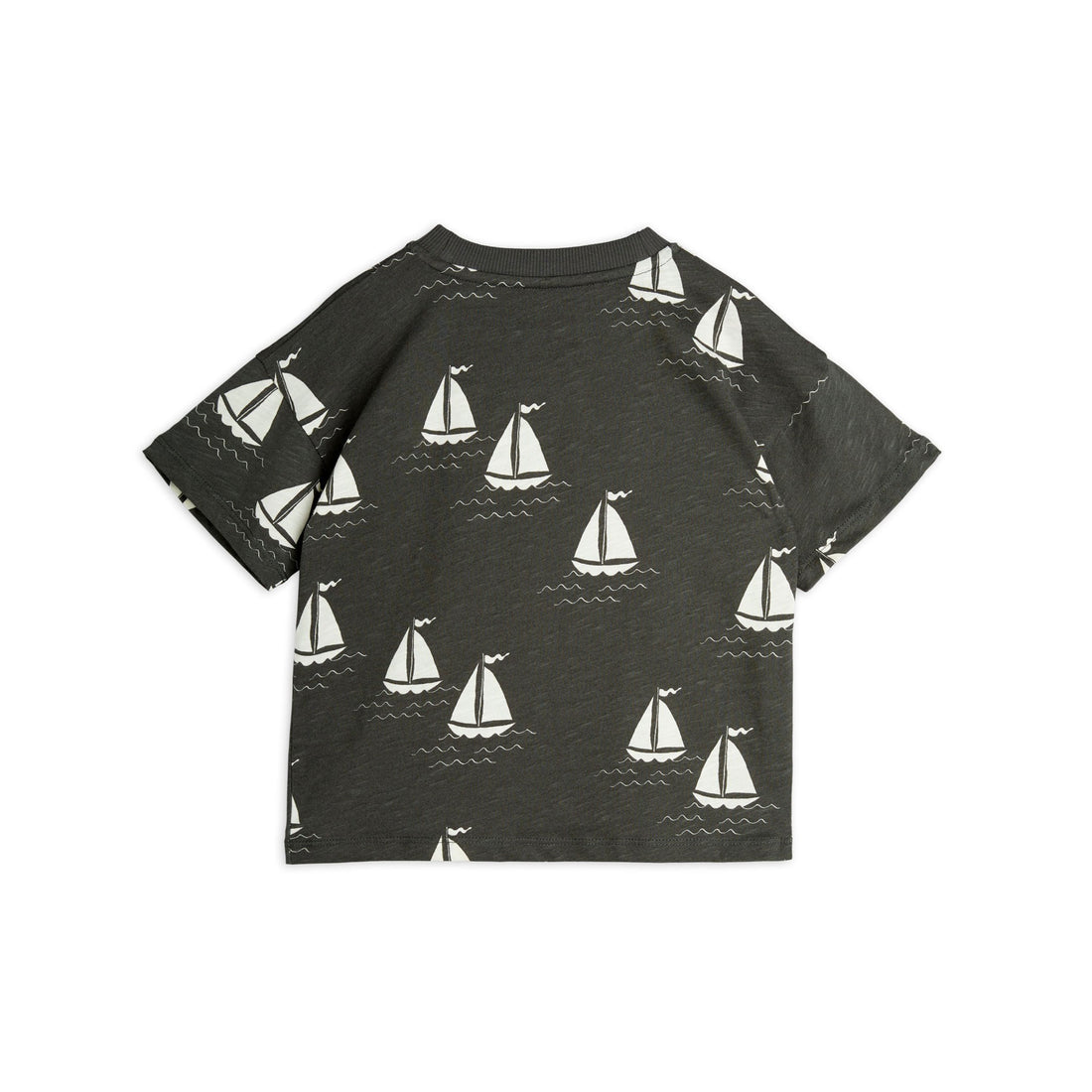 Mini Rodini Grey Sailing Boats Tee